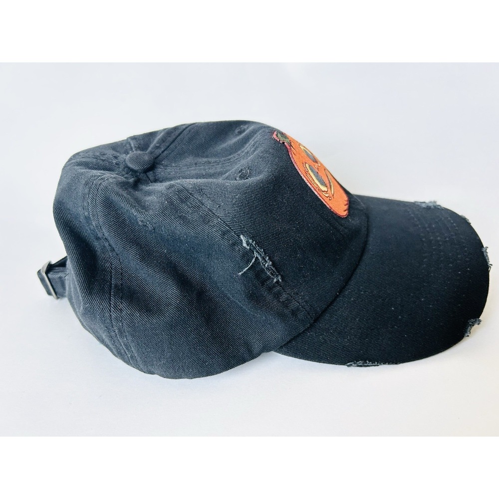 Universal Studios Halloween Horror Nights Jack O'Lantern Strapback Cap Black Hat - Picture 5 of 8